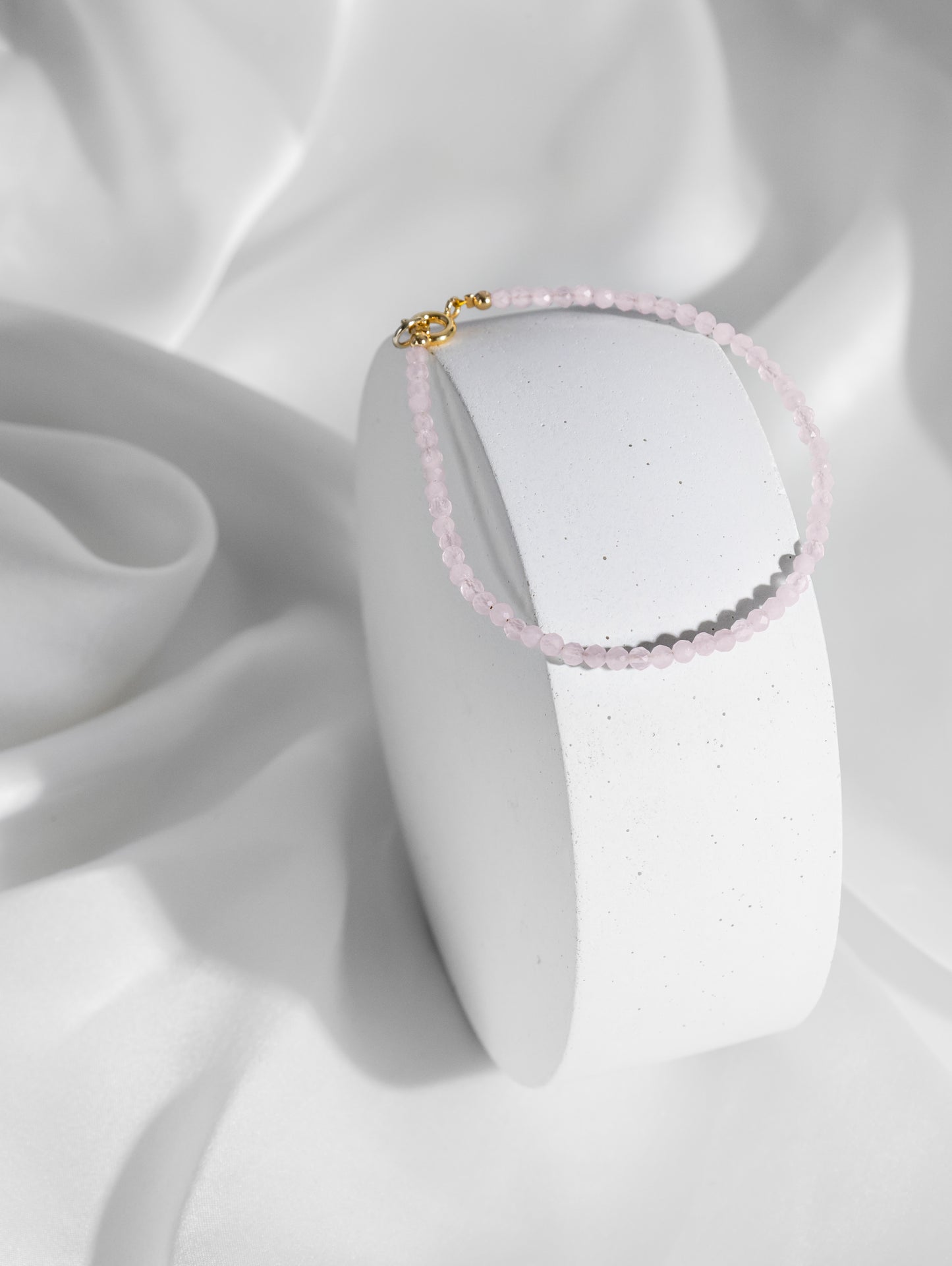 Rosenquarz Edelstein Armband