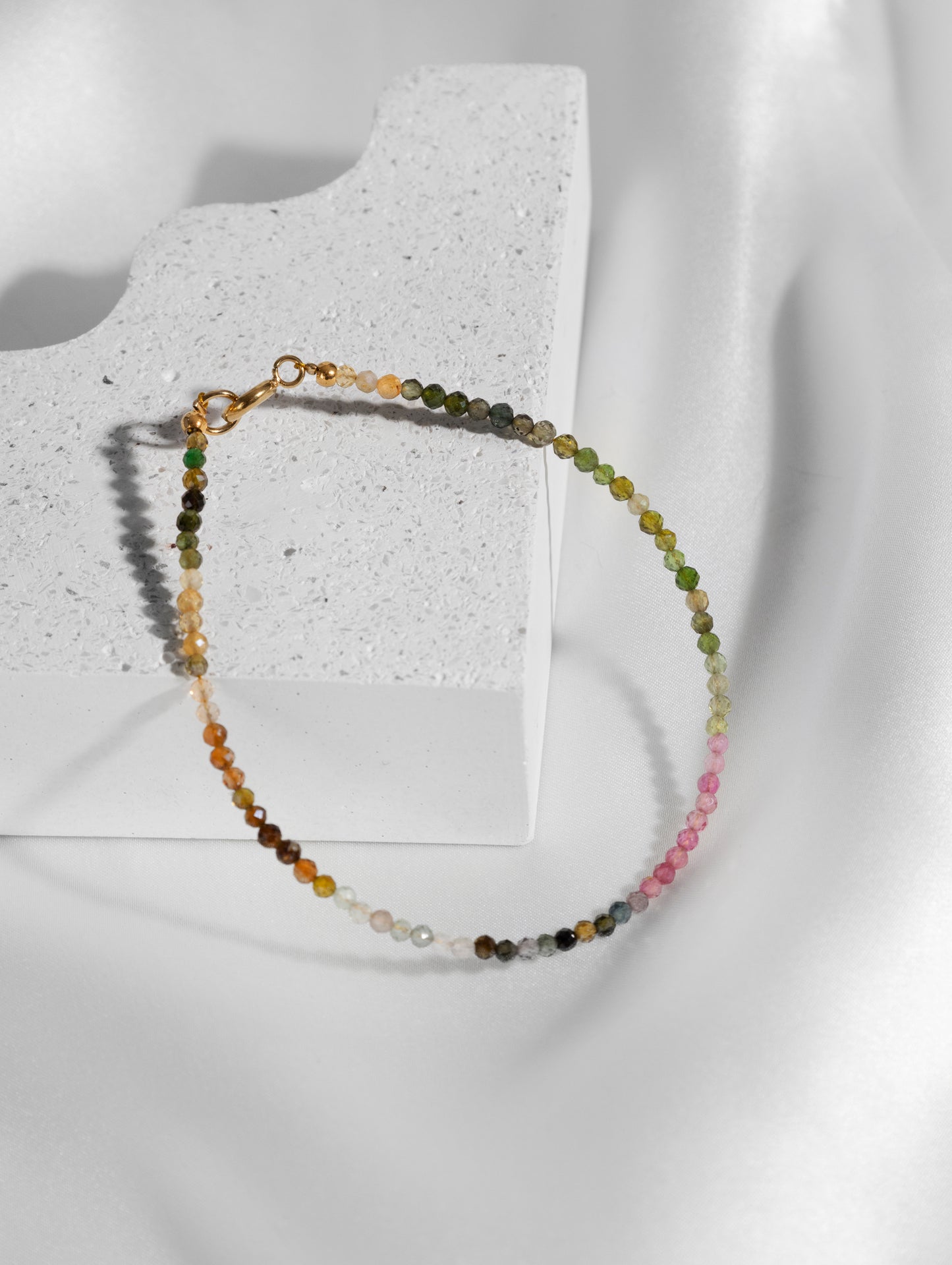 Wassermelonenturmalin Edelstein Armband