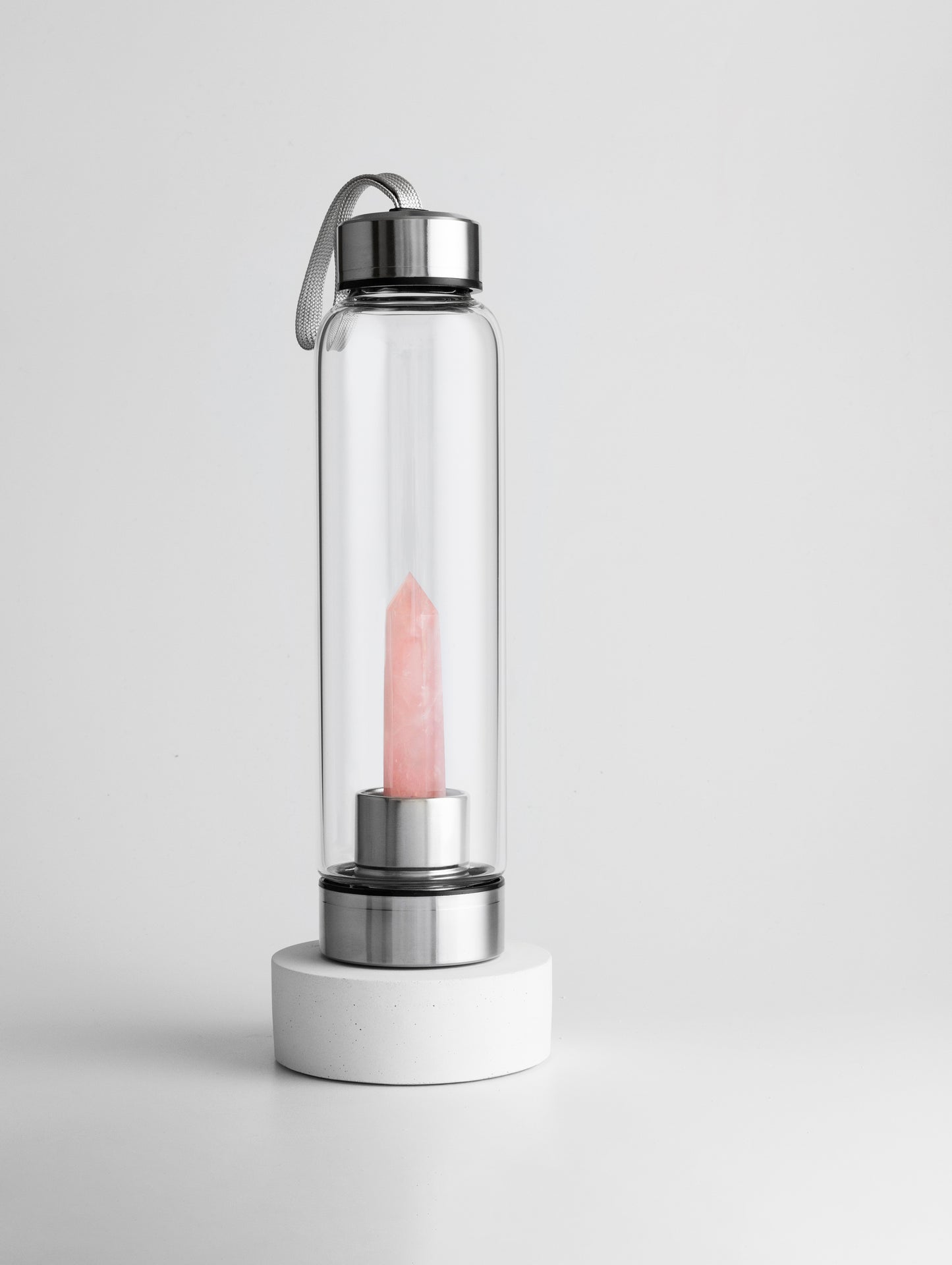 Rosenquarz Trinkflasche