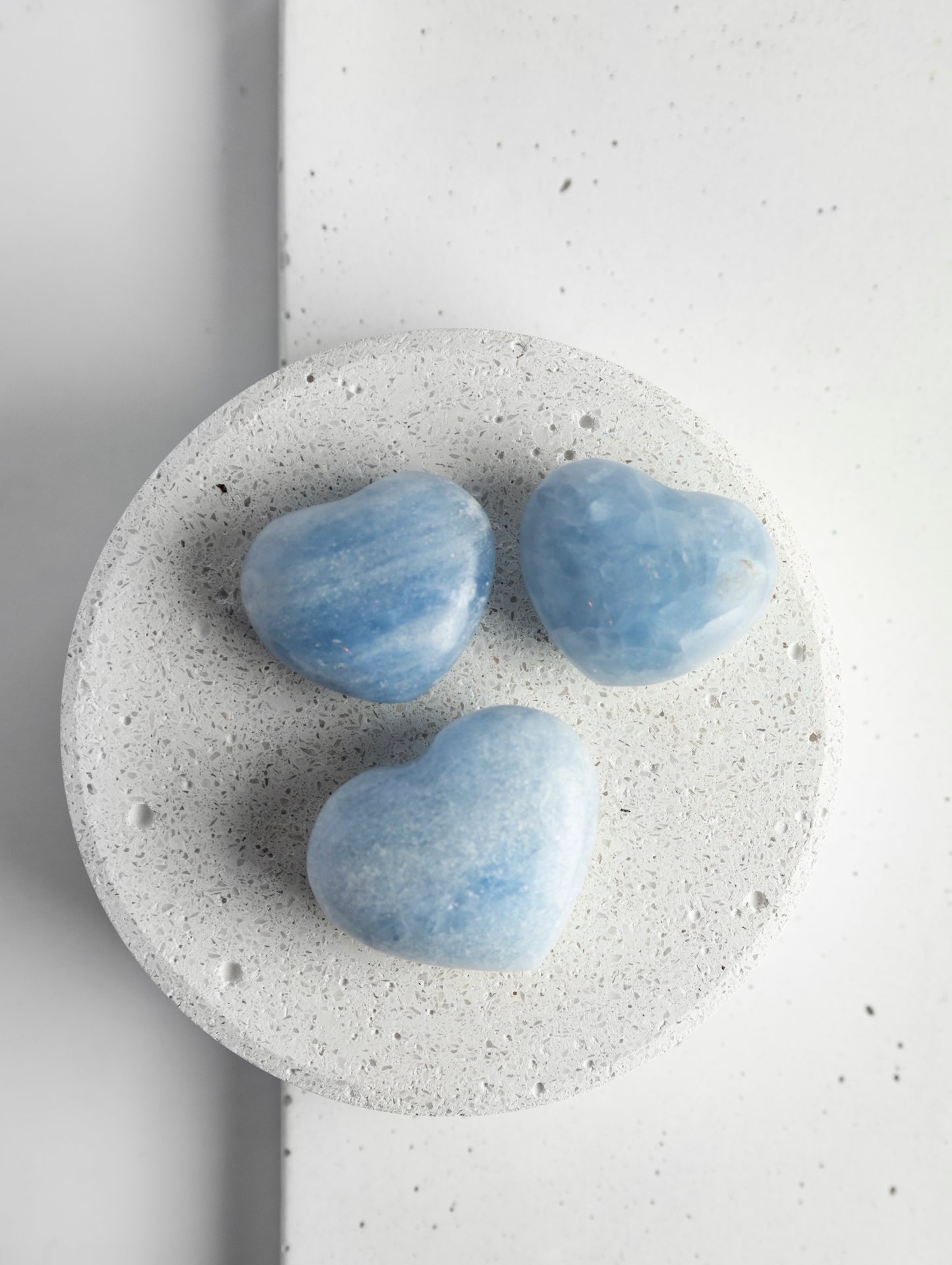 Blaue Calcite Herz